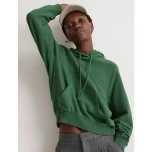 Madewell Relaxed Raglan Sleeve 365 Terry Ootoya Hoodie Sweatshirt US Women's XS